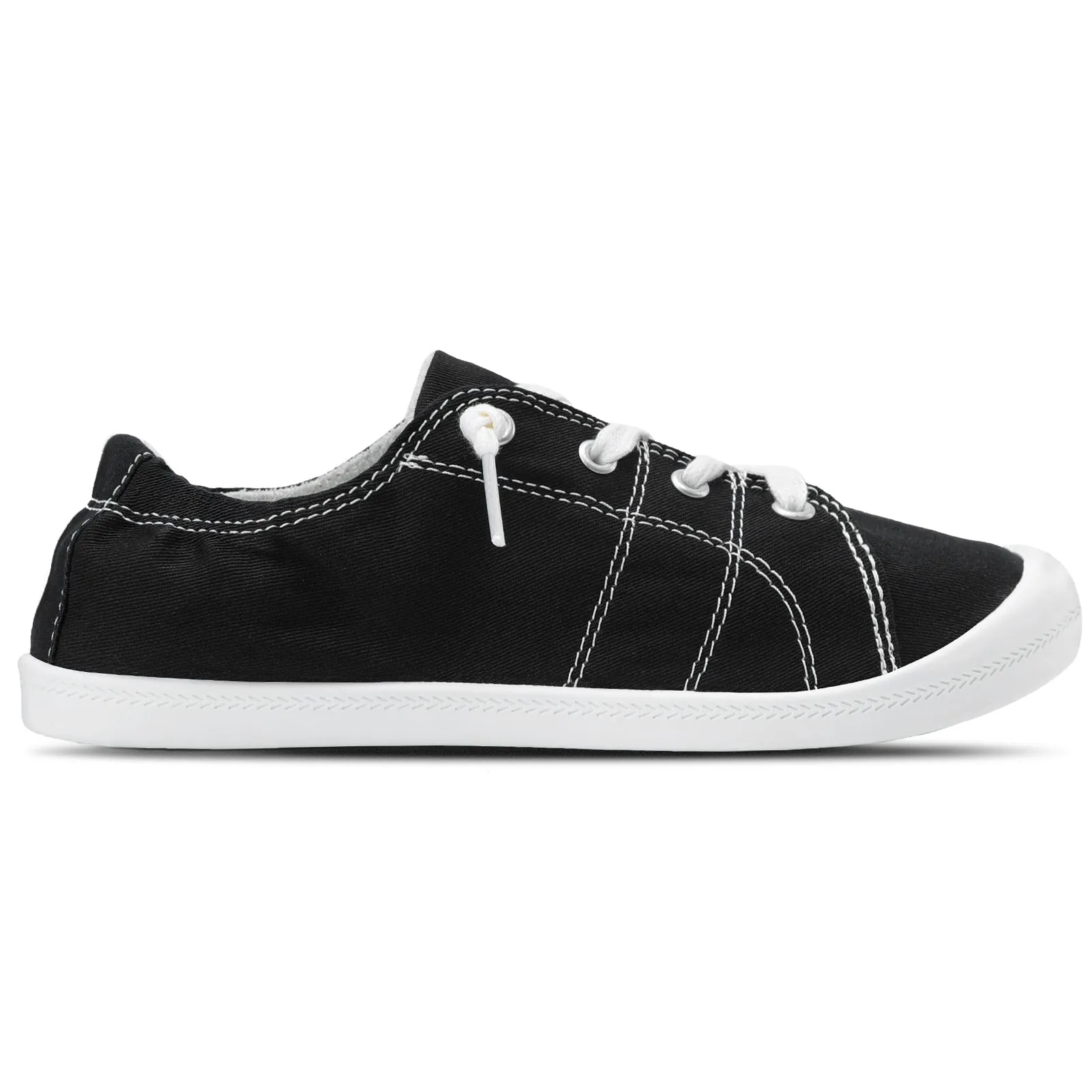 STQ Womens Slip On Sneakers, Comfort Casual Canvas Shoes